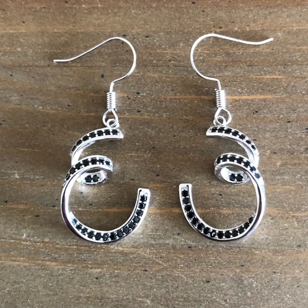 NWOT Sterling Silver swirl earrings
